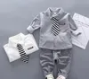 Autumn newborn baby BOYS clothes sets fashion suit shirt tie pants baby boys outside wedding party birthday suit Tuxedo sets5249653