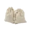 Reusable Cotton Muslin Gift Bags for Candy Coffee Beans Herb Tea Packaging Wedding Party Favor Bag Linen Drawstring Pouch