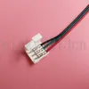 3Pin Extension Connector Double Clips Cable Wire Solderless 10mm Width for Addressalbe WS2811 WS2812B SK6812 IC LED Flexible Strip Light