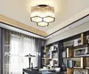 LED Moderne Plafondlamp Hexagon Crystal Hanglamp Flush Mount Light Armatuur voor Woonkamer Slaapkamer Cafe Bar Plafondlamp