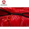 AEGISMAX New Nano Upgrade 700FP Sleeping Bag Ultra Dry White Goose Down Splicing Mummy Ultralight Hiking Camping2850
