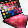 Nieuwste schoonheid geglazuurd oogschaduw palet 35 kleuren oogschaduw shimmer matte make-up oogschaduw kleur studio paletten merk cosmetica drop schip