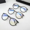 Ny retrostil Unisex Round Eyewear Frame Ultra-Light Titanium-Förkläde Nej Skruvram45-21-136For RX Prescription Glasses Full-Set Case