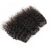 Brezilyalı kıvırcık insan saç uzatma derin su jerry curl örgü demetler kükürtlü renk kısa kıvırcık 10 12 inç 4 Bundlesset Remy ha6593305