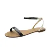 Sıcak Satış-Xiniu Rahat Deri Sandalet Kadınlar Düz Platformu Yaz Ayakkabı Bayanlar Sandalias Plaj Ayakkabı Chaussures Femme Boyutu 35-42 # 0506