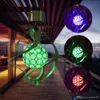 Tatil Partisi Dekor Işık Güneş Lambaları 7 Renkler Işık Çim Lambaları Rüzgar Çanları Rüzgar Spinne LED Gece Lambası