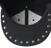 New Hip hop Punk Rock Hats Spike Studs Rivets Snapback Caps Men Spring and Autumn Fitted Baseball Caps3179