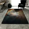 3D Galaxy Space Rugs and Mattor för hallen vardagsrum sovrum kaffebord golvmattor universum mönster antislip mattor271p