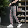 Homme 3D Plaid Colorblock Leggings mode chaude nouveau décontracté pantalon de Sport en vrac concepteur mâle automne Jogging Fitness pantalon mince