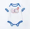 Kids Clothes Baby 4th July Rompers Toddler Stars Stripe Printed Jumpsuits Children Cartoon Short Sleeve Onesies Cotton Bodysuit EZYQ359