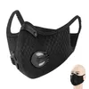 Halbe Gesichtsmaske Radfahren mit Filter Atemventil Aktivkohle PM 2 5 Anti-Pollution Männer Frauen Fahrrad Sport Fahrrad Staub Mask12909