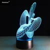 Circle Spiral Bulbing 3D LED Light Hologram Illusions 7 Colors Change Decor Lamp Best Night Light Gift For Home Deco