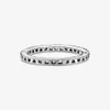 Nieuw Merk 925 Sterling Zilver Holle Liefde Stapelbare Ring Voor Vrouwen Trouwringen Mode Jewelry242b