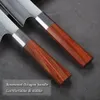 Turwho Chef Kniv 8 tum Japansk Pro Kök Kniv Carving Cleaver Super Sharp 7-Layer 440c Damascus Steel Knife With Exquisite Presentförpackning