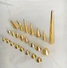 All Kinds of Gold Color Rivet SpikeDifferent Shapes Screw Back Metal StudPunk Rock DIY Rivet Stud9530246