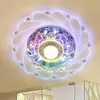 Nouveau cristal d'allumage de l'allumage moderne Crystal LED Plafond Lightture Aisle Halway Pendante Lampe Round ouverture Round Colorful Ceil293y