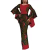 Primavera Spring Africano Vestido Longo para Mulheres Patchwork África Vestidos Dashiki Vestidos Africanos Vestido Elegante para Senhoras WY3660