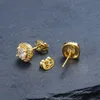 Pendientes de tachuelas para hombres joyas de alta calidad de oro redondo silvero plateado de diamantes negros de diamante2935248