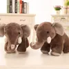 25cm sevimli büyük doldurulmuş peluş oyuncak fil simülasyonu fil bebek atma yastık atma Noel hediyesi4362234