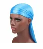 2019 جديد أزياء رجالية الحرير durags باندانا العمامة الباروكات الرجال حريري durag أغطية الرأس عقال القراصنة قبعة اكسسوارات للشعر