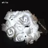 10led 20led Artificielle Rose Fleur Guirlande Lumineuse LED Rose Lampe Éclairage Fleurs Blanc Rose pour Vacances Valentine Décoration De Mariage HHA1131