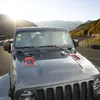 Red Car Motor Hood Air Ac Outlet Vent Dekoration Skal Klistermärke för Jeep Wrangler JL 2018+ Auto Exteriör Tillbehör