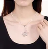 Tout nouveau collier en argent sterling Tai Chi suspendu à trois papillons SN043, vente chaude de mode collier pendentif en argent 925 vente directe d'usine