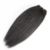 مقطع Vmae في ملحقات الشعر البشرية البكر 4A 4B 4C KINKY Straight 120G اللون الطبيعي بشرة كاملة محاذاة AFRO CURLY6361682