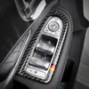 For Mercedes C Class W205 GLC Accessories Carbon Fiber Stickers Car Window Switch Armrest Panel Trim C180 C200 Car Styling