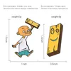 Jonny en Plank Emaille Pin Anime EEnE badge broche Revers pin Denim Kraag Jeugd Cartoon Sieraden Cadeau voor vrienden