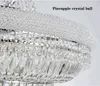 LED Modern Crystal Chandelier American Crystal Chandeliers Lights Fixture Hotel Hall Lobby Villa Stair Way Living Room Home Indoor Lighting