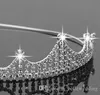 Headpieces de noiva com strass jóias de casamento meninas coroas festa de aniversário desempenho pageant cristal tiaras casamento accessor5519170