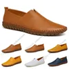 New hot Fashion 38-50 Eur new men's leather men's shoes Candy colors overshoes British casual shoes free shipping Espadrilles Thirty-seven
