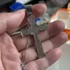 Hip Hop Choucong Neue Ankunft Luxus Schmuck Echt 925 Sterling Silber Kreuz Anhänger Weißer Saphir CZ Diamant Hochzeit Halskette Für mutter