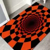 Creative 3D Geometry Optical Illusion Carpets Bathroom Living Room Kitchen Floor Anti-Slip Mat Bedroom Bedside Coffee Table Rug Ho209r
