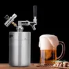 Wholesale-Outdoor 1.8L/64oz Stainless Steel Mini Pressurized Beer Mini Keg Kit Outdoor Portable Keg Dispenser for Camping Picnic