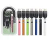 MOQ 5PCS Vertex 350 mAh 510 gänga VV Förvärmning patron batteri Preheat Blister Pack Kit Manual Evod HGB Variable Voltage vape pen