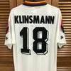 GER 94/96 빈티지 클래식 홈 셔츠 저지 짧은 소매 Klinsmann Matthaus effenberg 커스텀 이름 번호 패치 스폰서