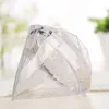 Decoração do casamento Forma partido Home Limpar diamante transparente favor do casamento Plastic Candy Caixa de plástico transparente Container LX2339