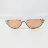 occhiali da sole di lusso con diamanti cat eye occhiali da sole donna 2019 occhiali da sole trasparenti dal design unico occhiali da sole stile moda uv400 lunettes de soleil de l