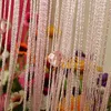 Crystal Beads Tassel Silk String Curtain Tassel Curtain Window Valance Door Divider Sheer Panel Curtains dropshipping