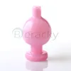 Tappo a bolla in vetro colorato Fumo 25mm / 28mmOD direzionale universale CarbCap Accessori per fumatori per bordo smussato Quarzo Banger Dab Rig