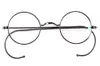 Grossist-agstum 42mm runda vintage antikviteter glasögon glasögon ram män kvinnor pbildning glasögon ram rx