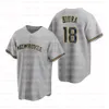 22 Christian Yelich Milwaukee 2020 50. Josh Hader Woodruff Lorenzo Cain Ryan Braun Brent Suter Orlando Arcia Keston Hiura Custom Jersey