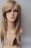 WIG free shipping Hot Long layer elegant hair wig in blonde color