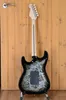 Anpassad butik Richie Sambora Signature St 1996 Black Paisley Electric Guitar Paisley PickGuard Floyd Rose Tremolo SSH Pickups STA9407412