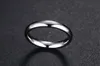 Mens Basic Wedding Ringar för kvinnor Aldrig blekna Silver Tone Rostfritt stål Alliance Anel Unisex Accessory