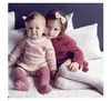 Baby meninas roupa recém-nascido camisola de malha top + shorts de plissado 2 pcs / set 2019 primavera outono boutique crianças conjuntos de roupas B11
