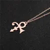 Little Prince Guitar Memorial Love Symbol Pendant Necklace Le Petit Prince Rogers Nelson Artist Music Singer Halsband för kvinnor