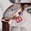 Ny Calatrava 5296R-001 Automatic Mens Watch 41mm Rose Gold White Dial Date Brown Leater Klockor 6 Färger Billiga TimeZoneWatch E27A1